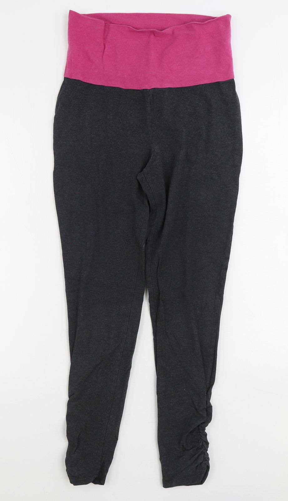 DECATHLON Womens Grey Cotton Jogger Leggings Size L L28 in