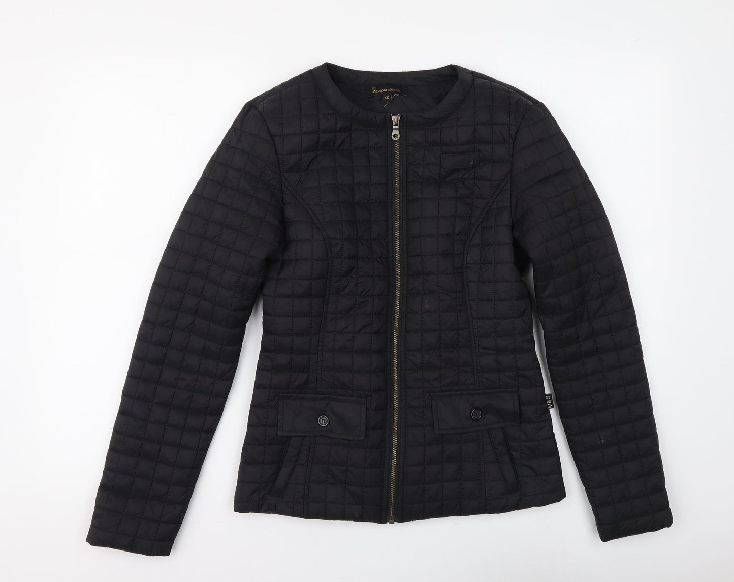 Incorporatewear Womens Black Jacket Size XS Zip