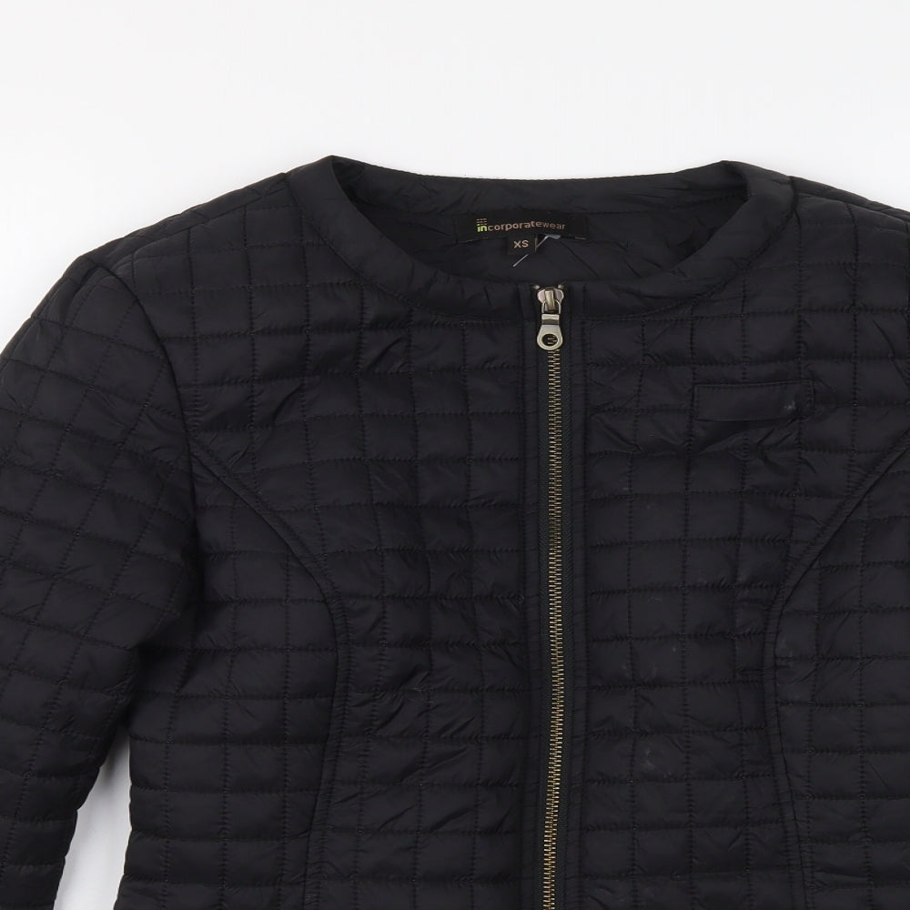 Incorporatewear Womens Black Jacket Size XS Zip