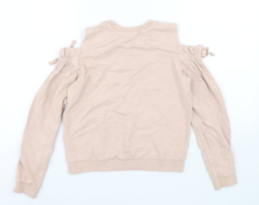 Candy Girls Pink Cotton Pullover Sweatshirt Size 13 Years