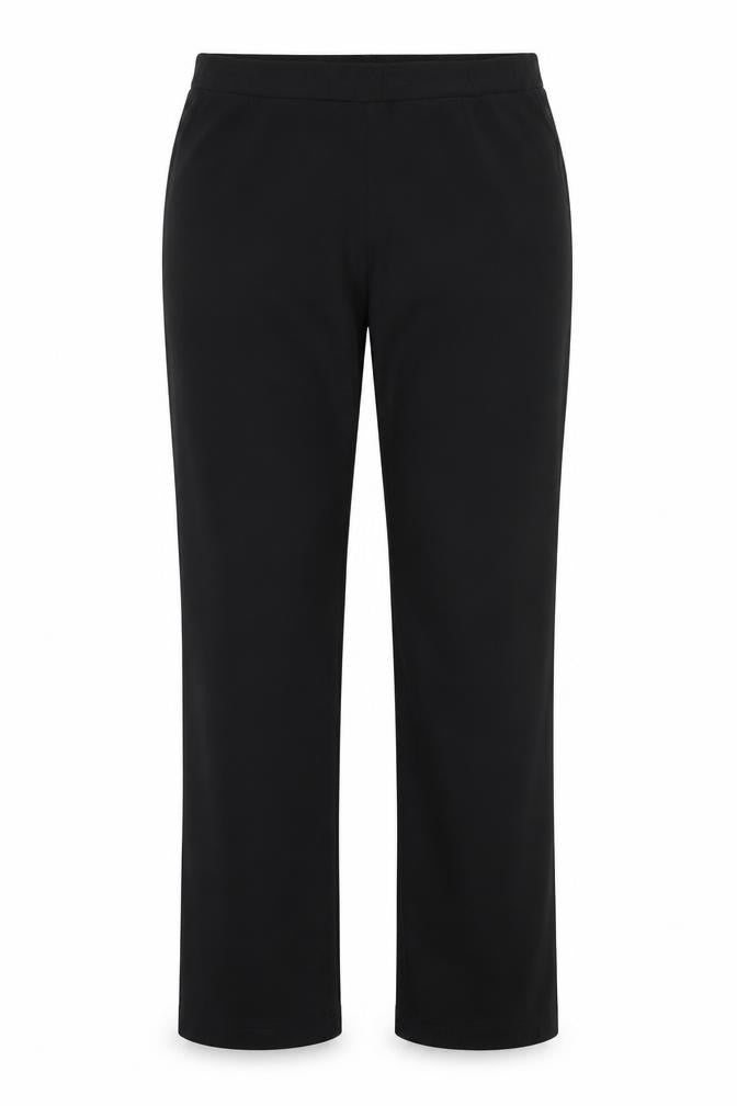 Picadilly Womens Black Polyester Trousers Size L L26 in Regular