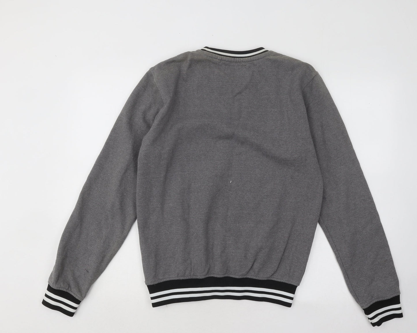 Parental Advisory Womens Grey Cotton Pullover Sweatshirt Size S Pullover