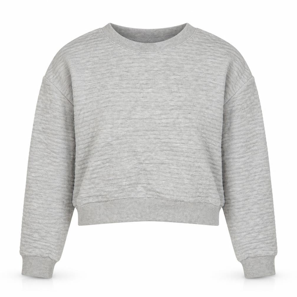 Womens UK 4 Regular Reebok Grey Pullover Sweatshirt