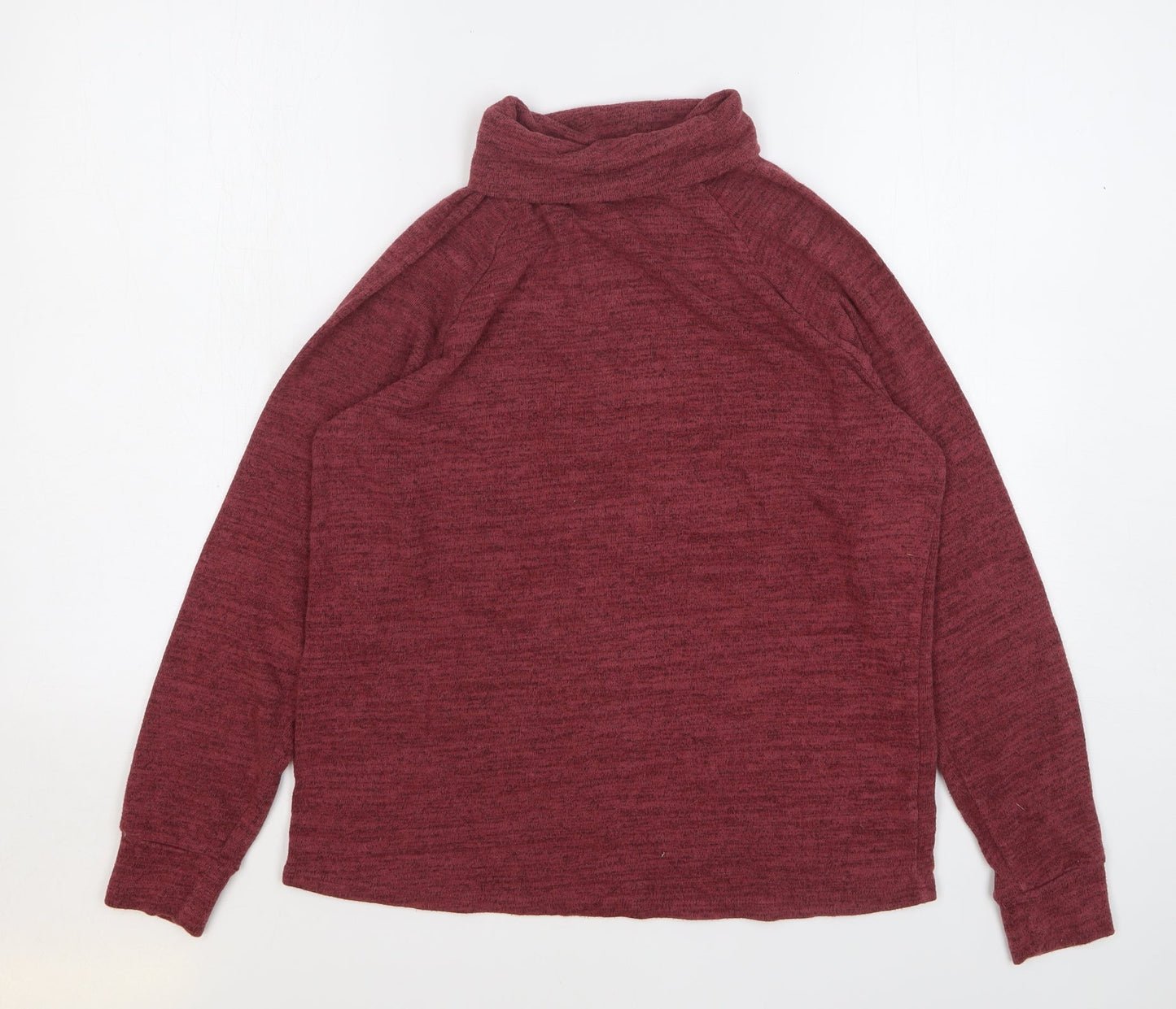 NEXT Womens Red Roll Neck Viscose Pullover Jumper Size 10
