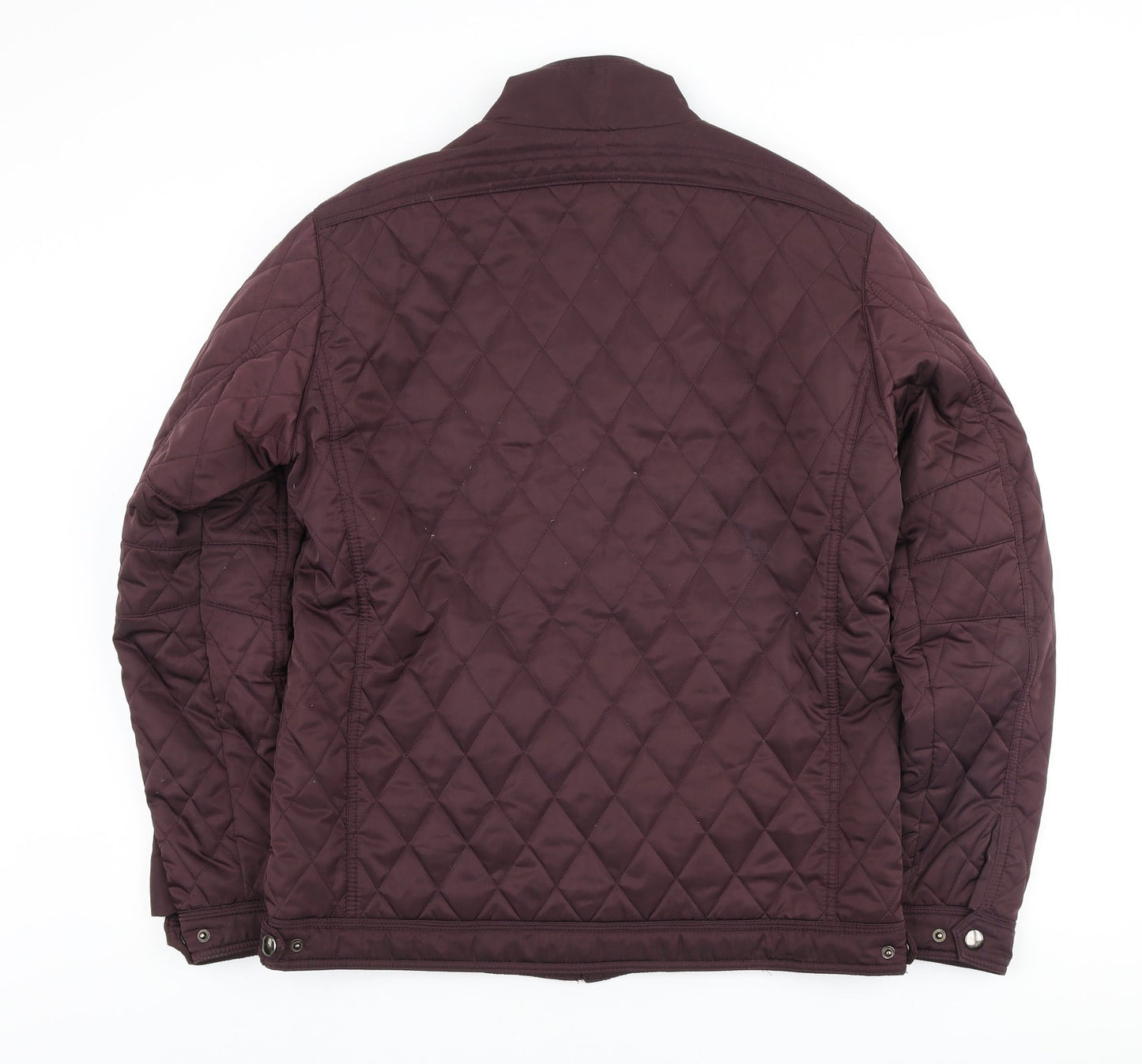 Dunnes Stores Womens Purple Quilted Coat Size M Zip