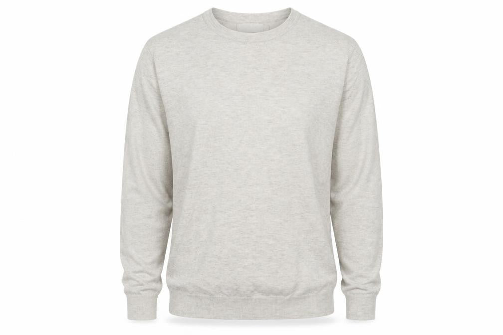 Debenhams Mens Beige Round Neck Viscose Pullover Jumper Size M