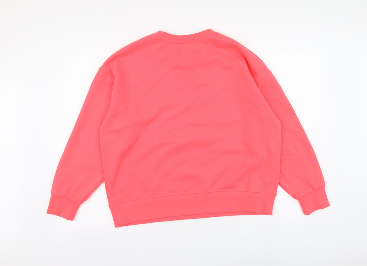 Dunnes Womens Pink Polyester Pullover Sweatshirt Size M Pullover