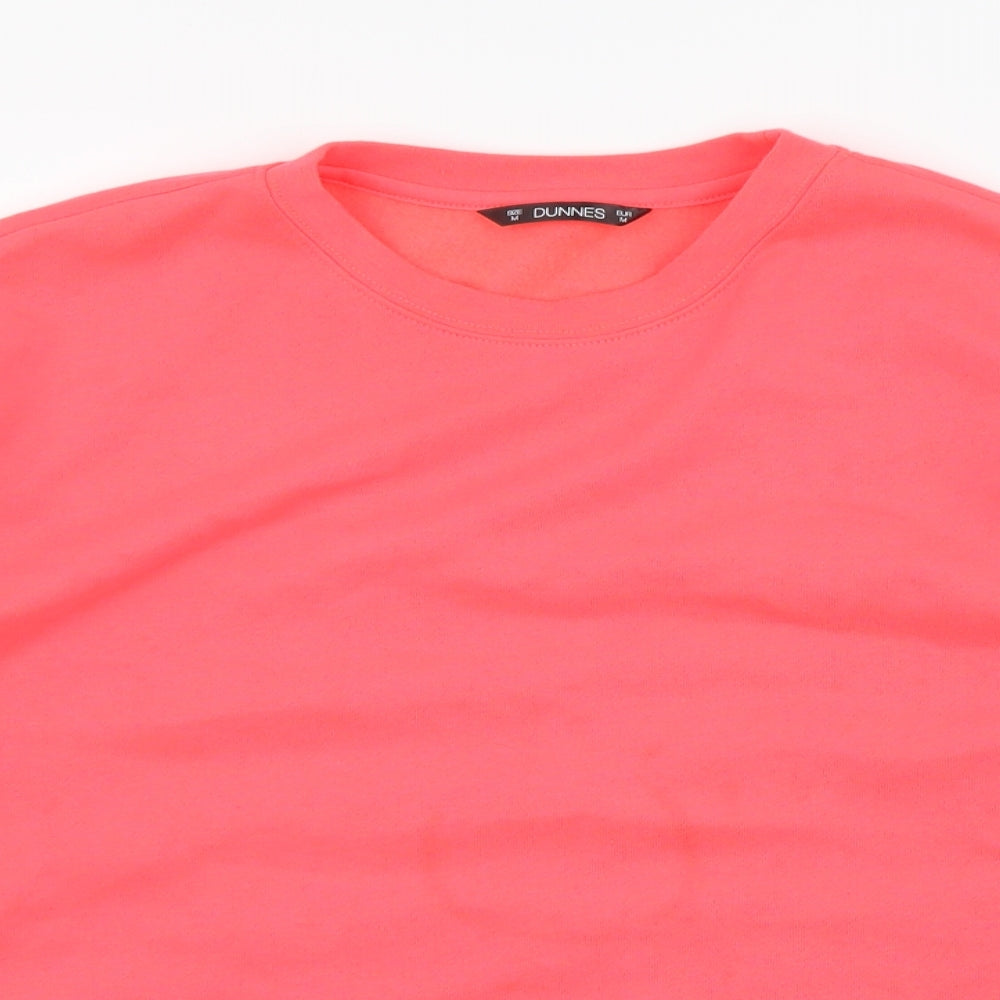 Dunnes Womens Pink Polyester Pullover Sweatshirt Size M Pullover