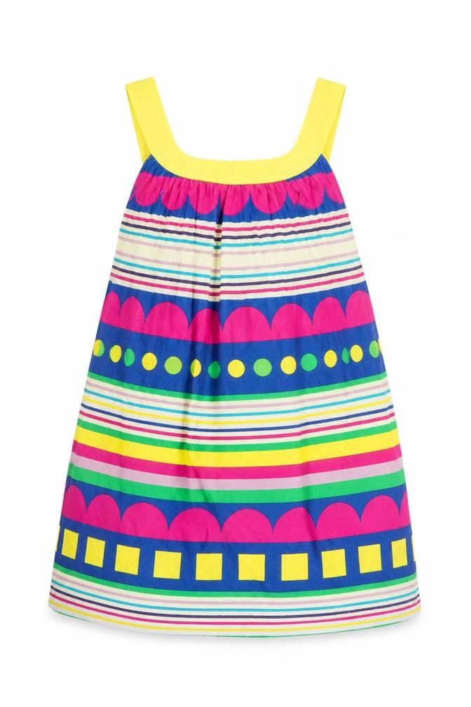 United Colors of Benetton Womens Multicoloured Striped Cotton A-Line Size XS Round Neck Pullover