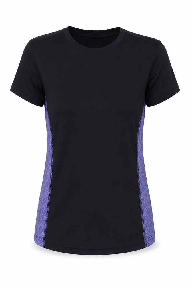 Preworn Womens Black Polyester Basic T-Shirt Size XS Round Neck Pullover