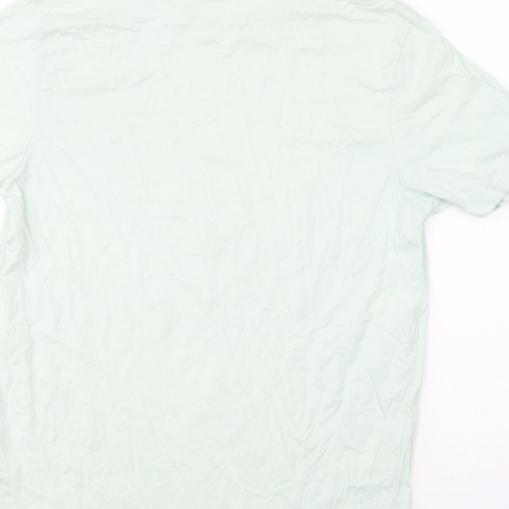 Dunnes Stores Womens Green Cotton Basic T-Shirt Size S Round Neck - Its that time