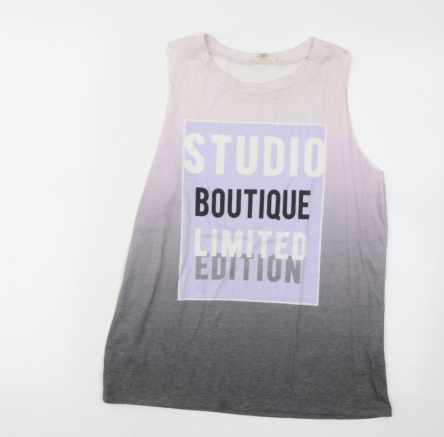 River Island Womens Multicoloured Polyester Basic Tank Size 6 Round Neck - Studio Boutique Limited