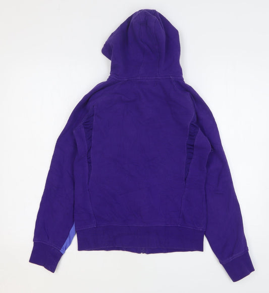 Myprotein Womens Purple Cotton Full Zip Hoodie Size XS Zip