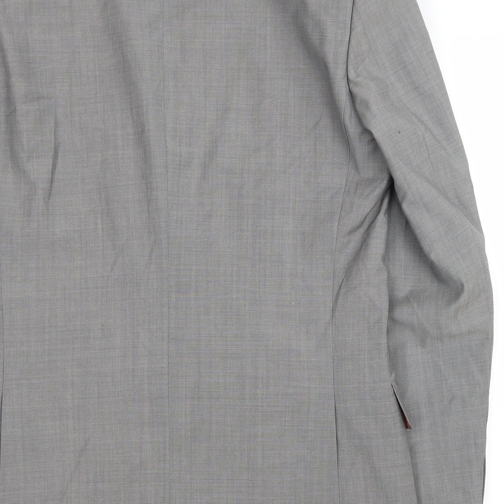 Marks and Spencer Mens Grey Wool Jacket Blazer Size 38