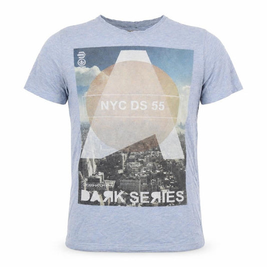 Mens UK Size S Crosshatch Multicoloured  Polyester T-Shirt
