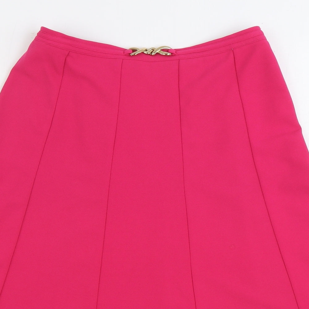 Gerard Womens Pink Polyester A-Line Skirt Size 10