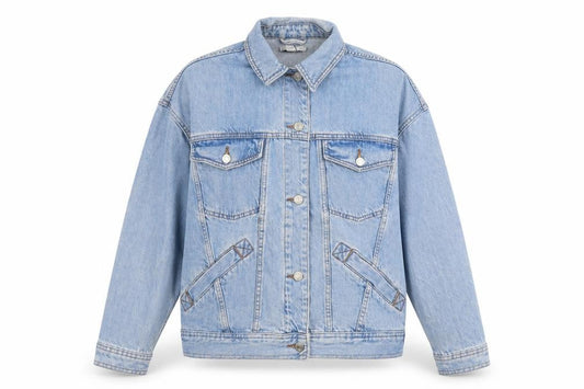 Topshop Womens Blue Jacket Size 6 Button