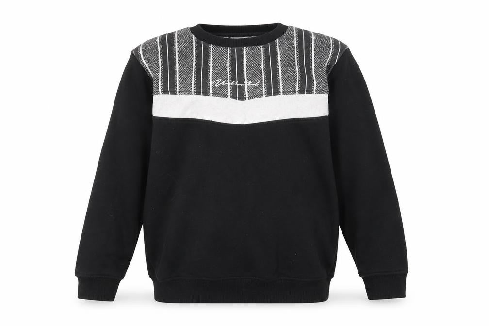 George Boys Black Cotton Pullover Sweatshirt Size 9-10 Years Pullover