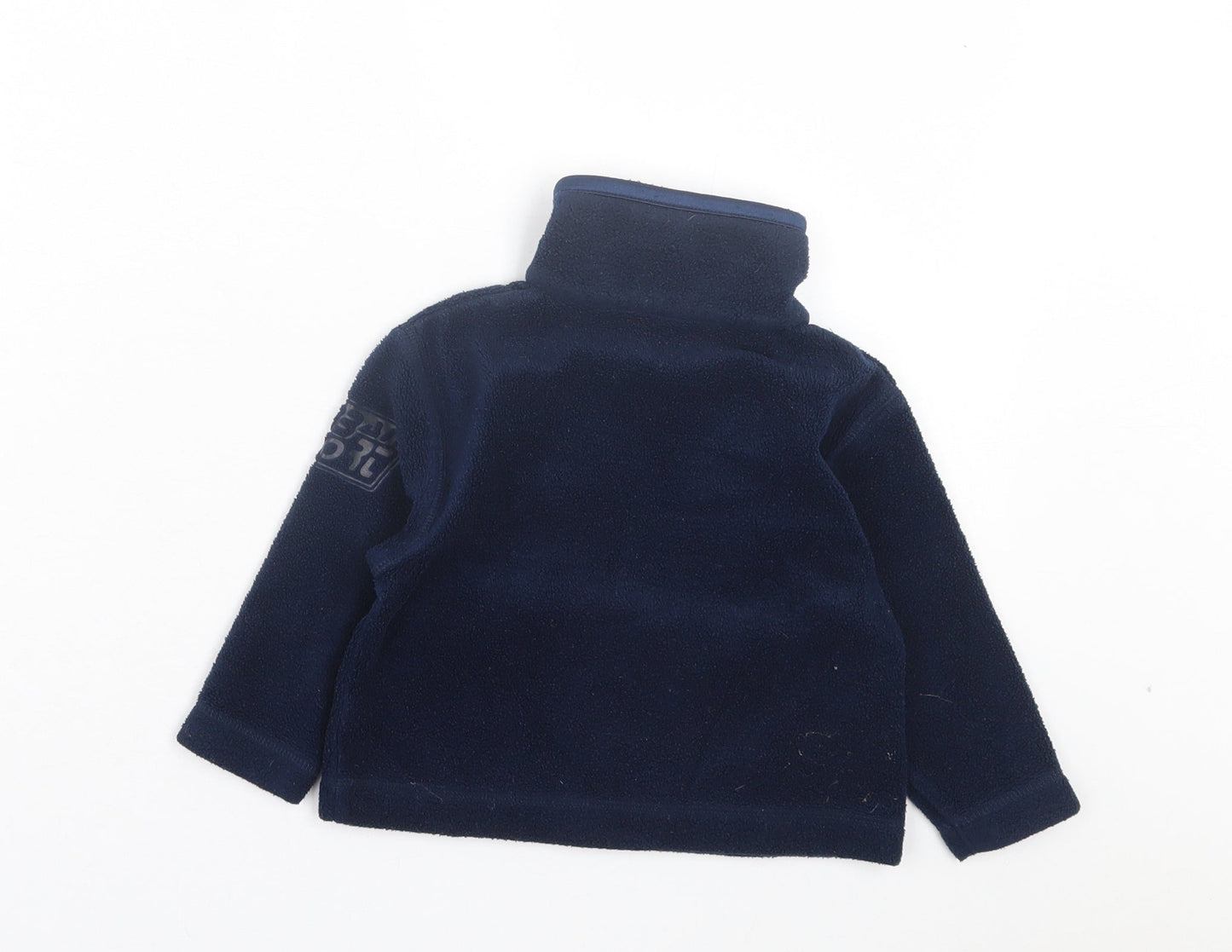 Adams Boys Blue Basic Jacket Jacket Size 9-12 Months Zip