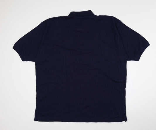 CH Classic Mens Multicoloured 100% Cotton Polo Size XL Collared Button - Logo print, 2XL