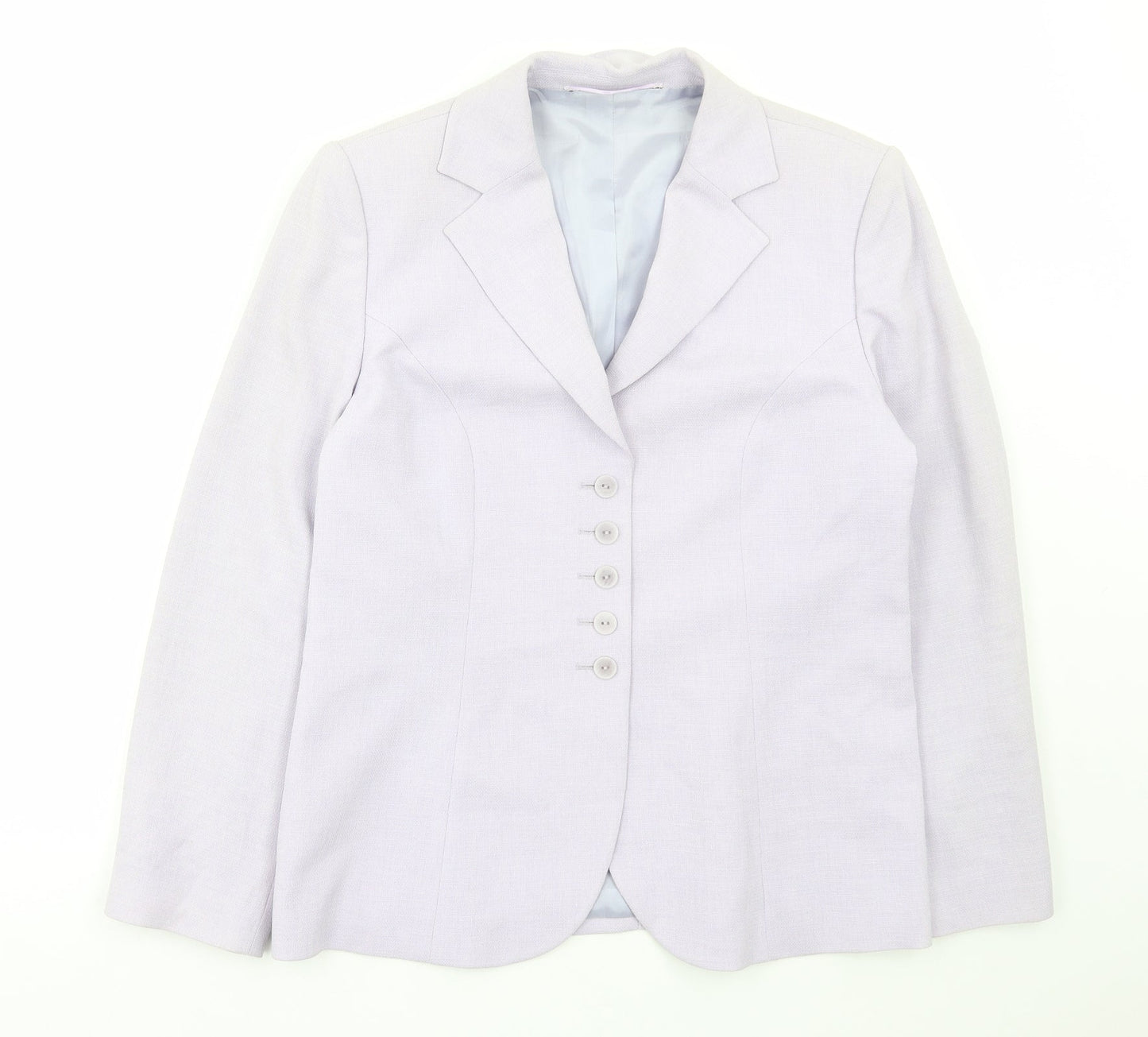 Preworn Womens Purple Jacket Blazer Size M Button
