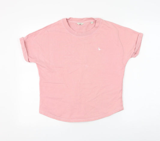 Jack Wills Womens Pink Cotton Pullover Sweatshirt Size 8 Pullover