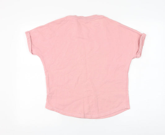 Jack Wills Womens Pink Cotton Pullover Sweatshirt Size 8 Pullover