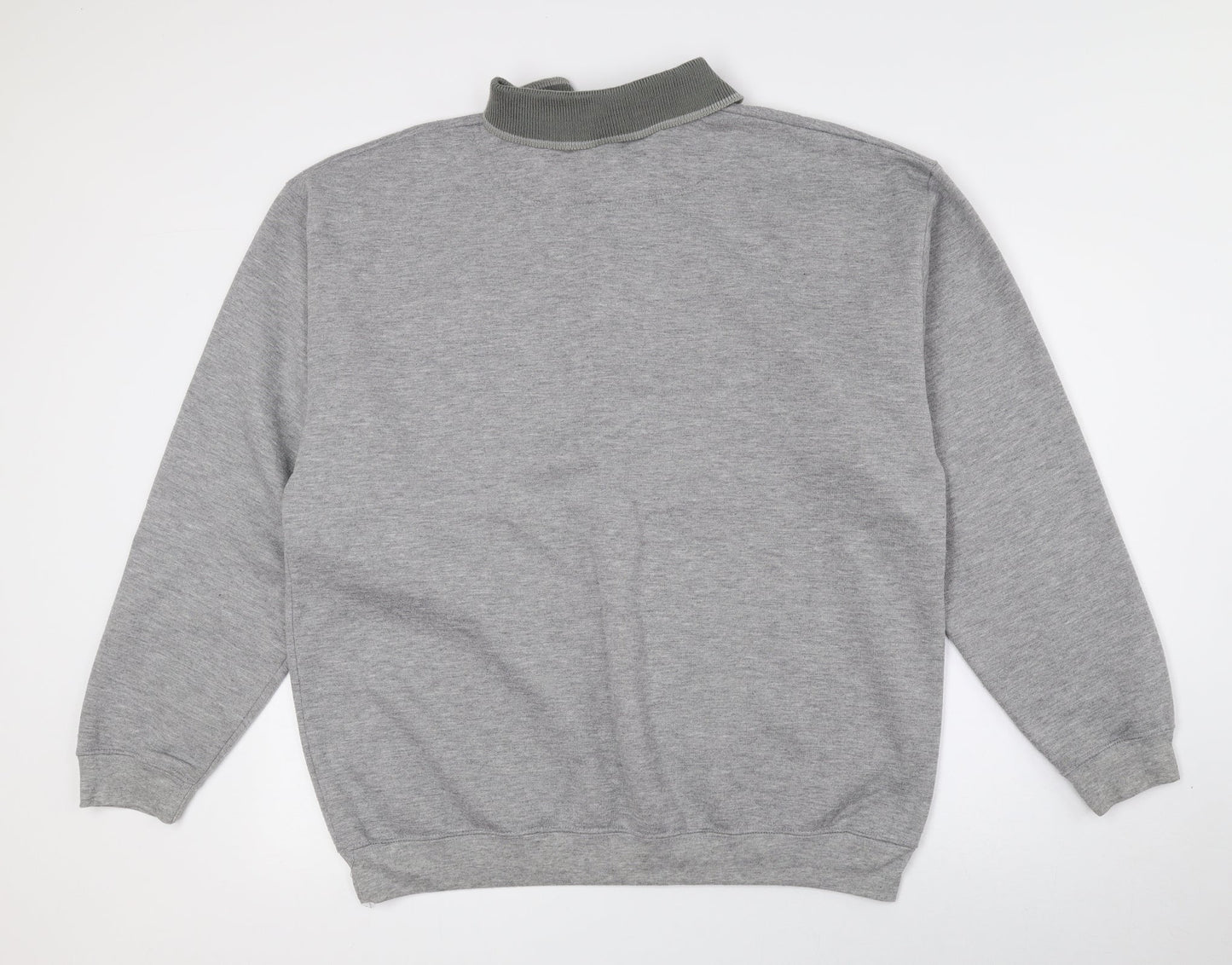 CLUB HOUSE Mens Multicoloured Geometric Polyester Pullover Sweatshirt Size XL