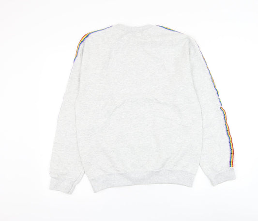 G&G Womens Grey Polyester Pullover Sweatshirt Size S Pullover