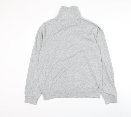 Rail Mens Grey Polyester Pullover Sweatshirt Size M
