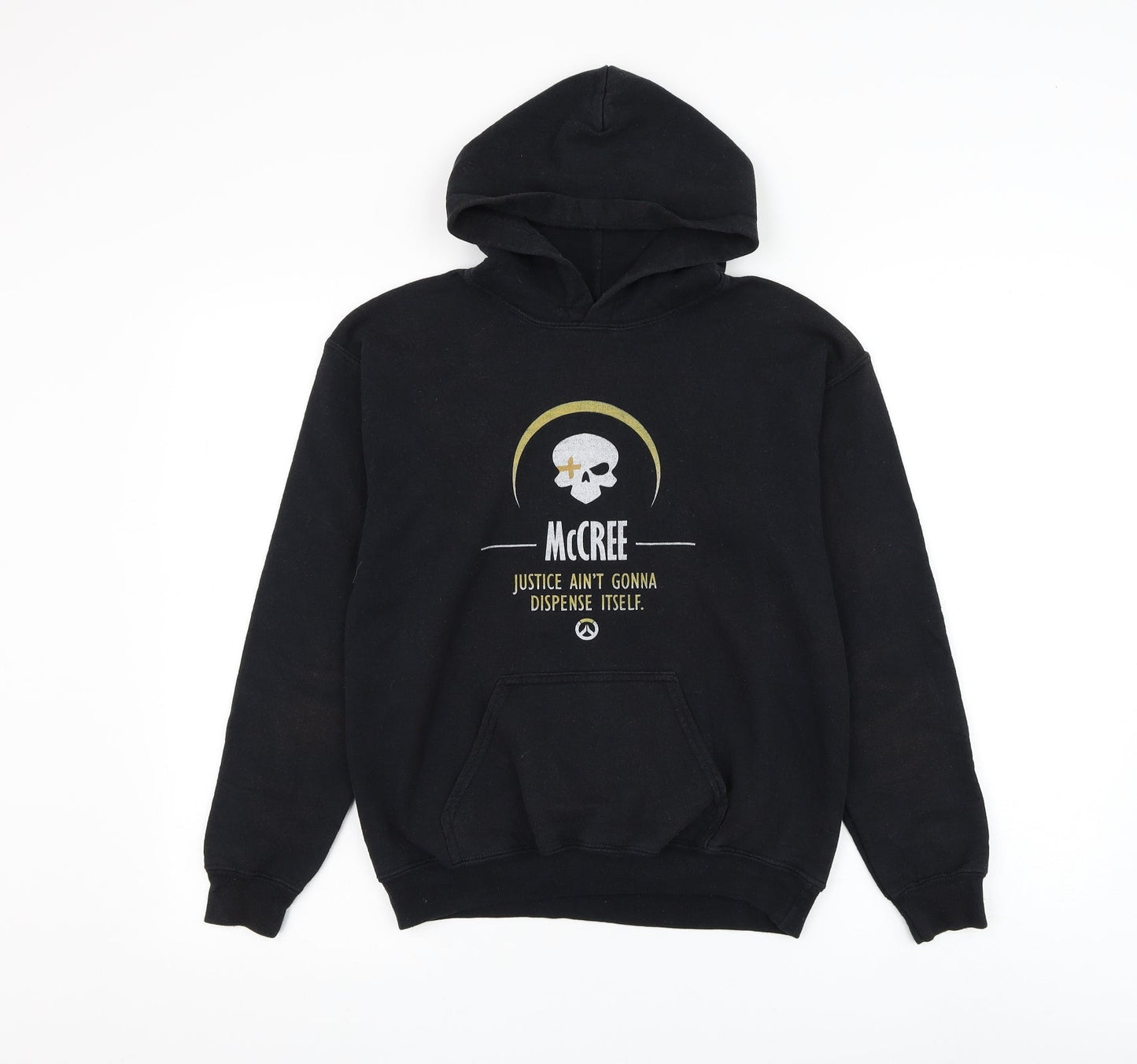 Gildan Boys Black Cotton Pullover Hoodie Size L Pullover - McCree