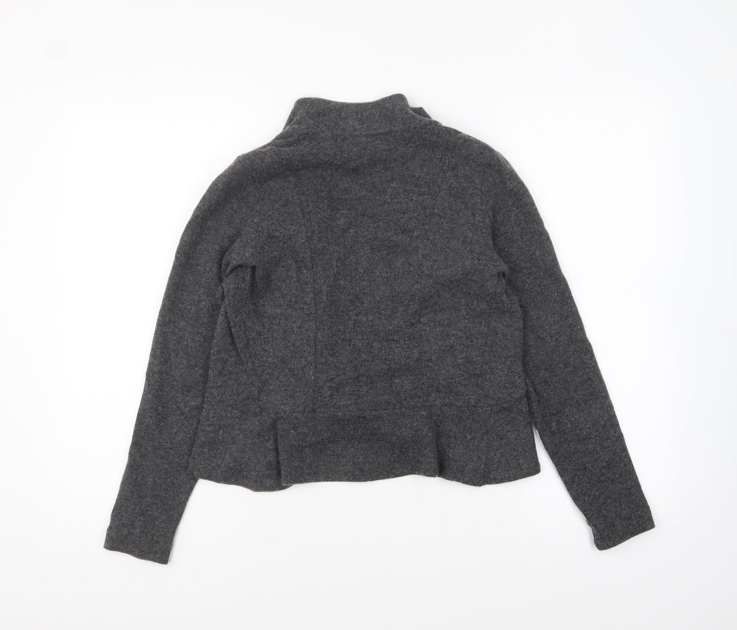 H&M Womens Grey V-Neck Acrylic Cardigan Jumper Size XS