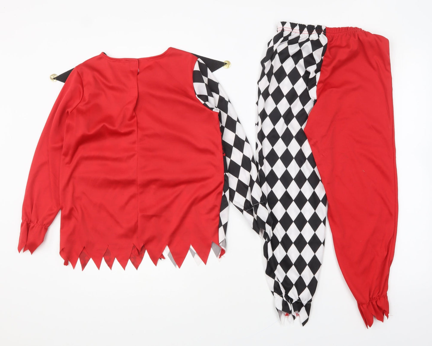 Morrisons Boys Red Check Polyester Lounge Set Size 7-8 Years Pullover - Pirate Fancy Dress