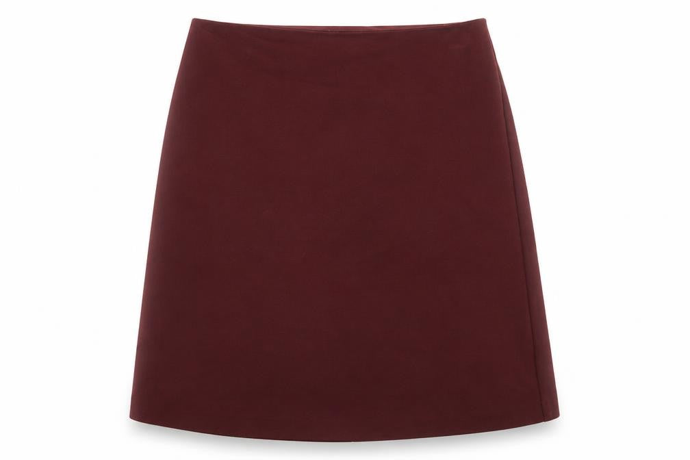 ASOS Womens Red Polyester A-Line Skirt Size 6 Zip