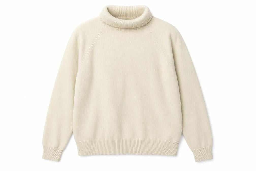 Preworn Womens Beige Roll Neck Acrylic Pullover Jumper Size 18