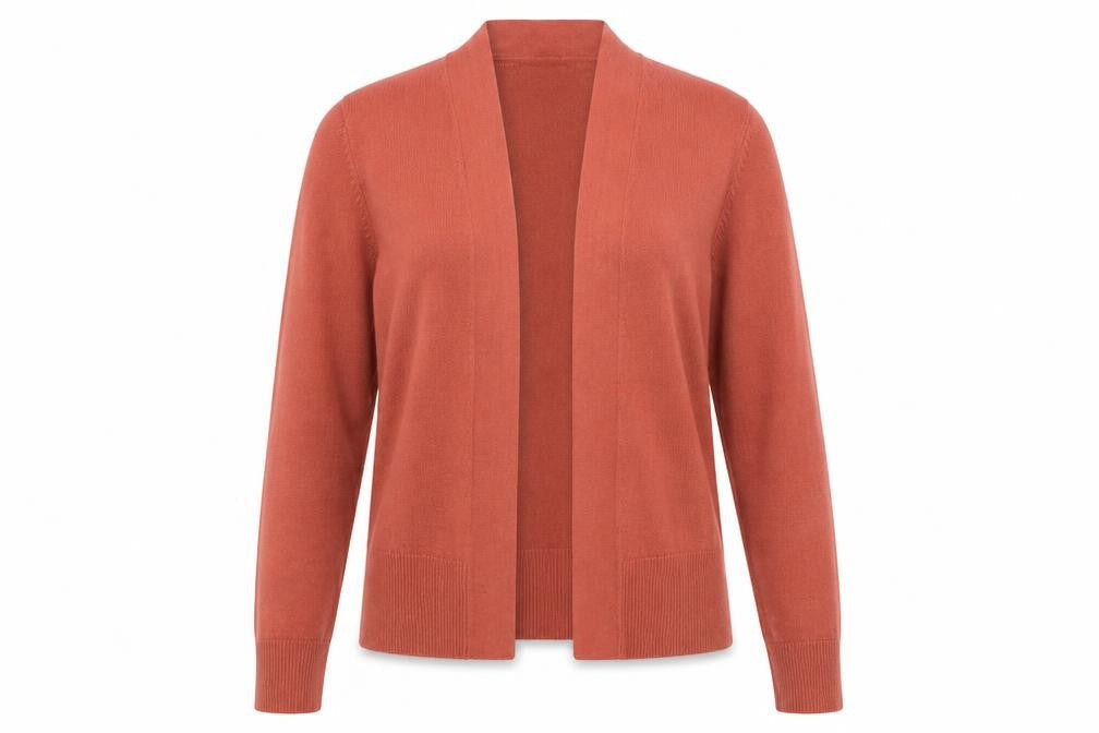 Marks and Spencer Womens Pink V-Neck Acrylic Cardigan Jumper Size S