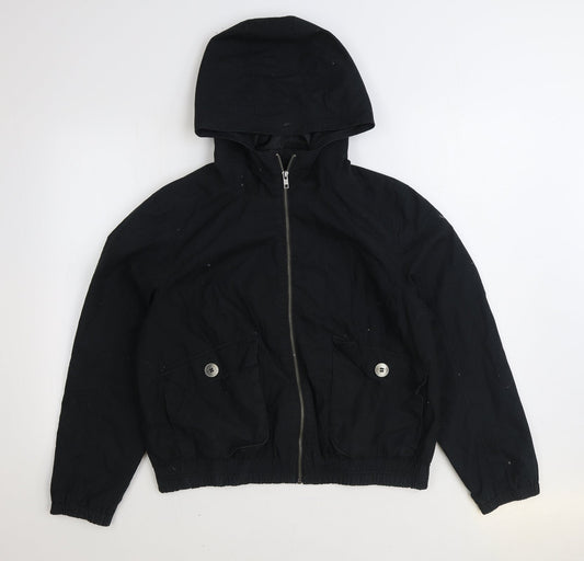 South Womens Black Jacket Size 16 Zip