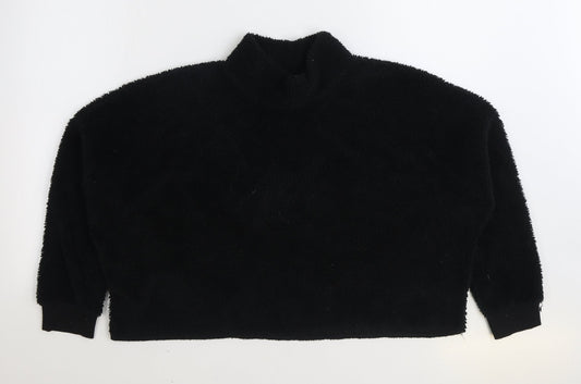 Primark Womens Black Polyester Pullover Sweatshirt Size L Pullover - Cropped