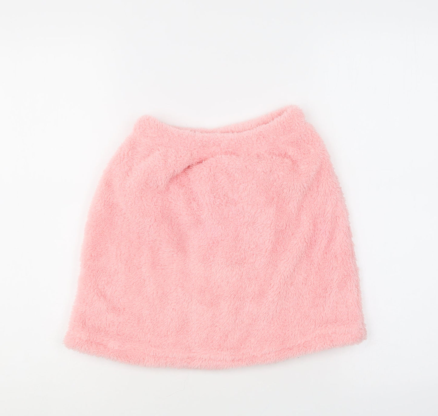 SheIn Girls Pink Polyester Mini Skirt Size 10 Years Regular Button