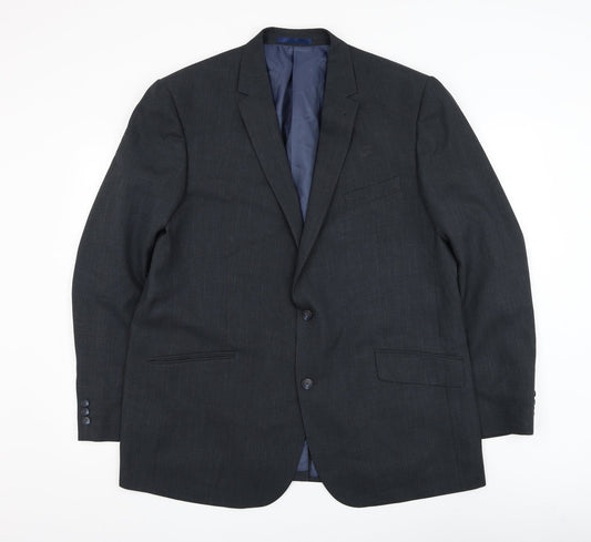 Taylor & Wright Mens Grey Polyester Jacket Suit Jacket Size 46