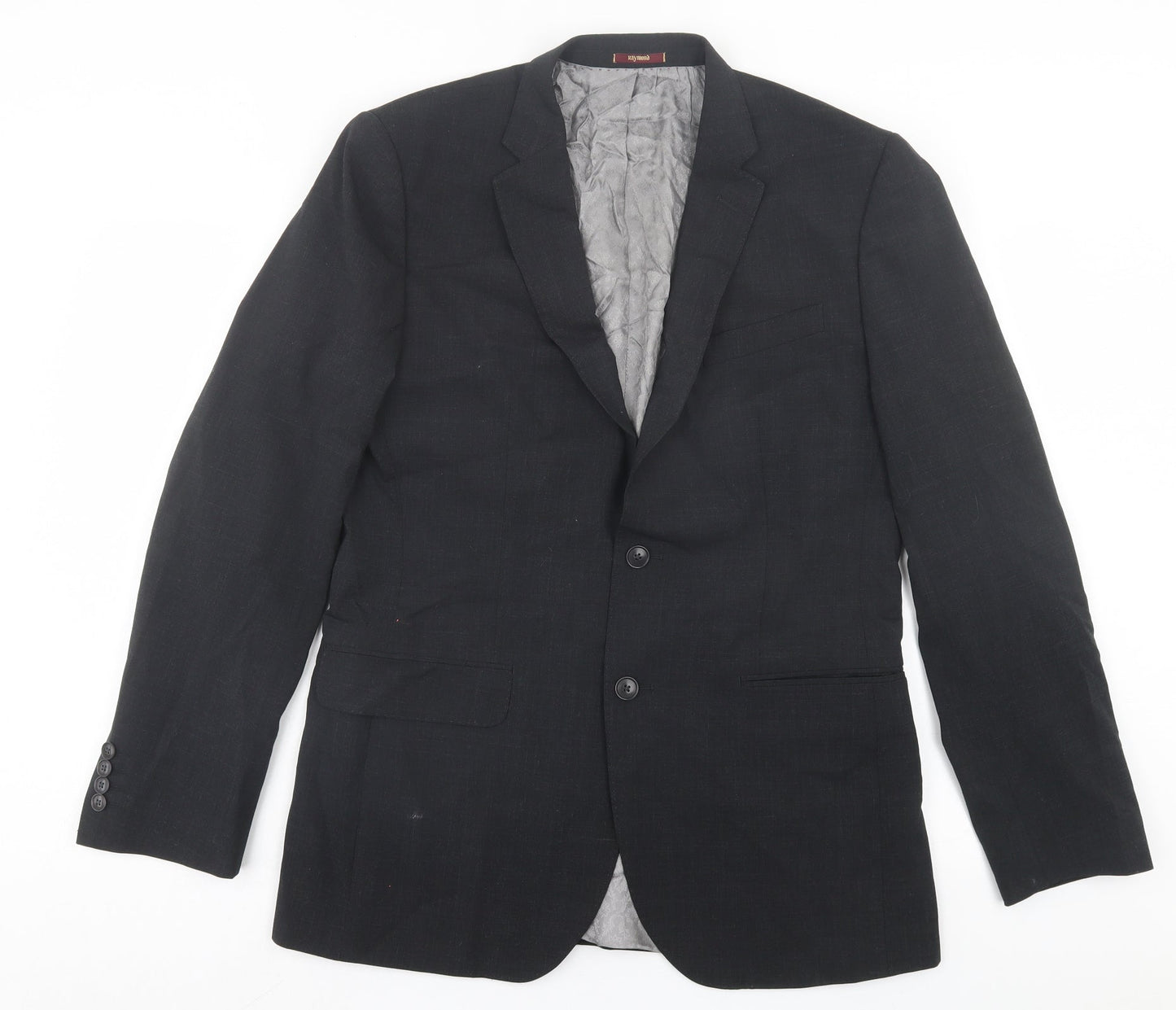 Raymond Mens Grey Wool Jacket Suit Jacket Size 40