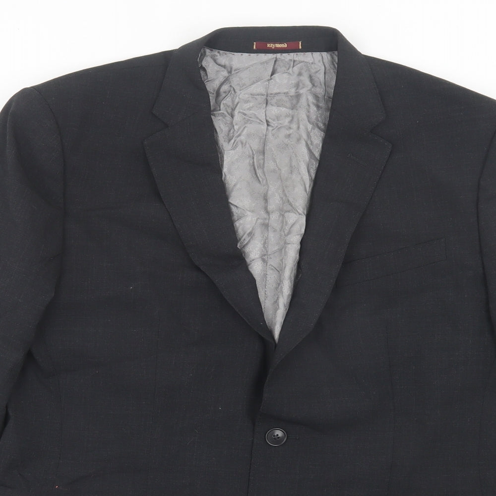 Raymond Mens Grey Wool Jacket Suit Jacket Size 40