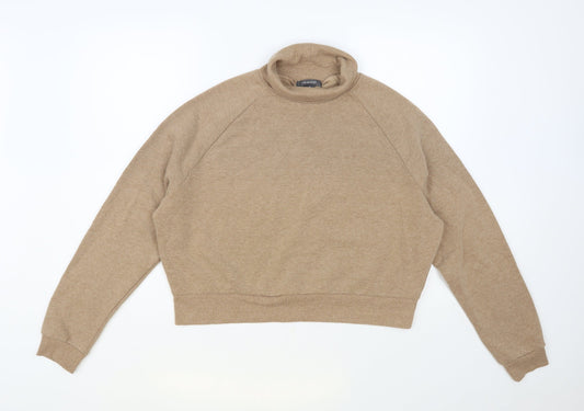 Primark Womens Beige Cotton Pullover Sweatshirt Size 14 Pullover