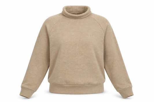 Primark Womens Beige Cotton Pullover Sweatshirt Size 14 Pullover