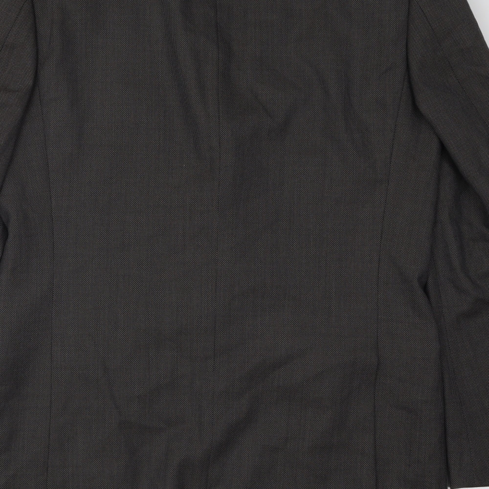Marks and Spencer Mens Brown Polyester Jacket Suit Jacket Size 40