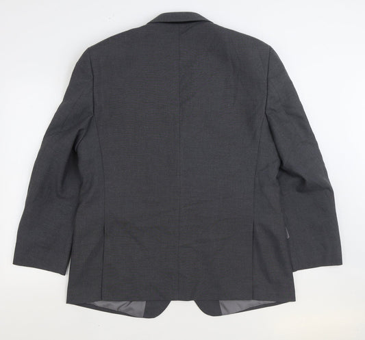 Marks and Spencer Mens Grey Polyester Jacket Suit Jacket Size 44