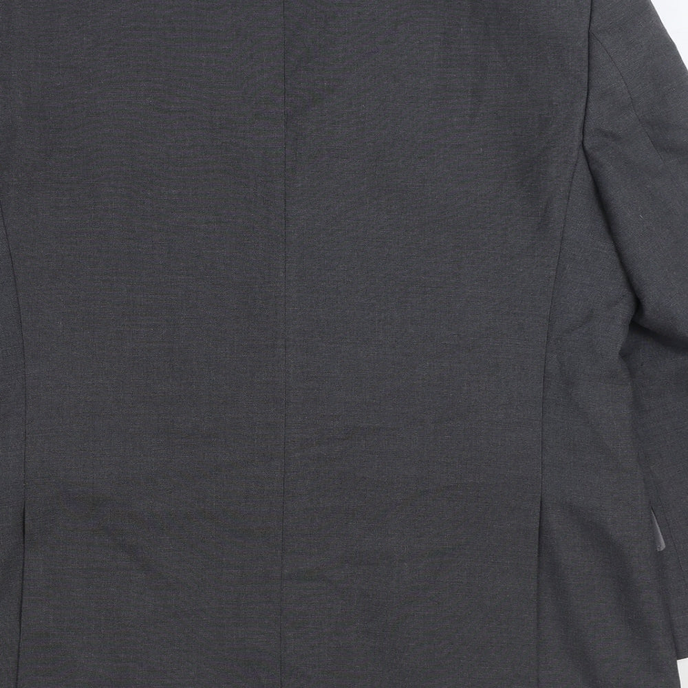 Marks and Spencer Mens Grey Polyester Jacket Suit Jacket Size 44