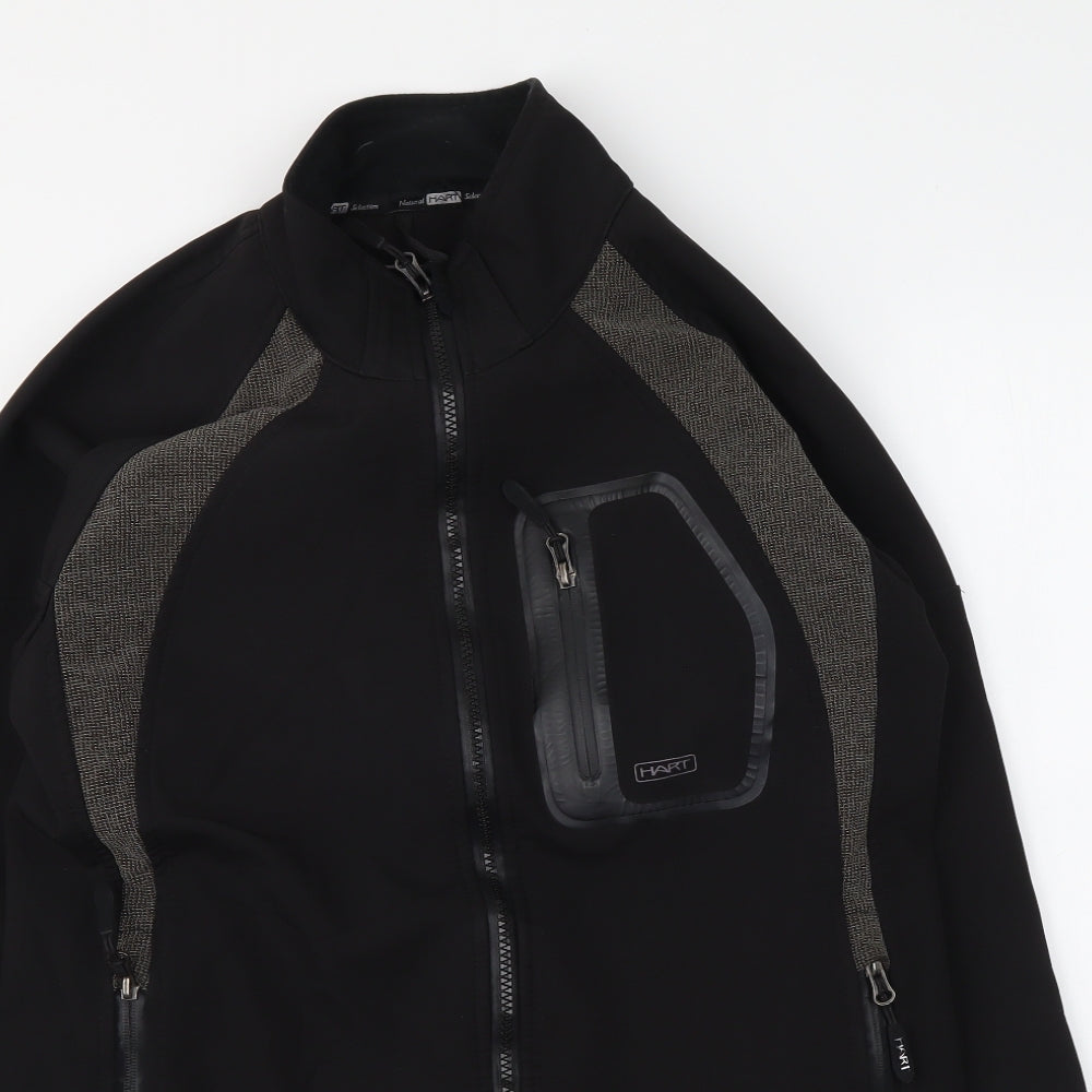HART Womens Black Jacket Coat Size S Zip