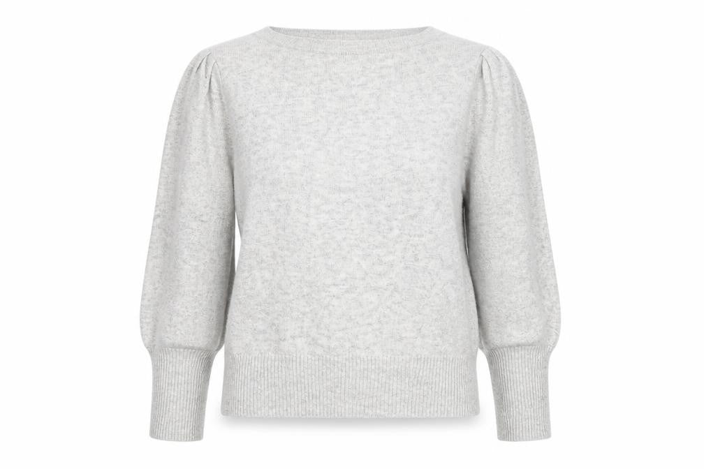 Marks and Spencer Womens Grey Boat Neck Viscose Pullover Jumper Size 10