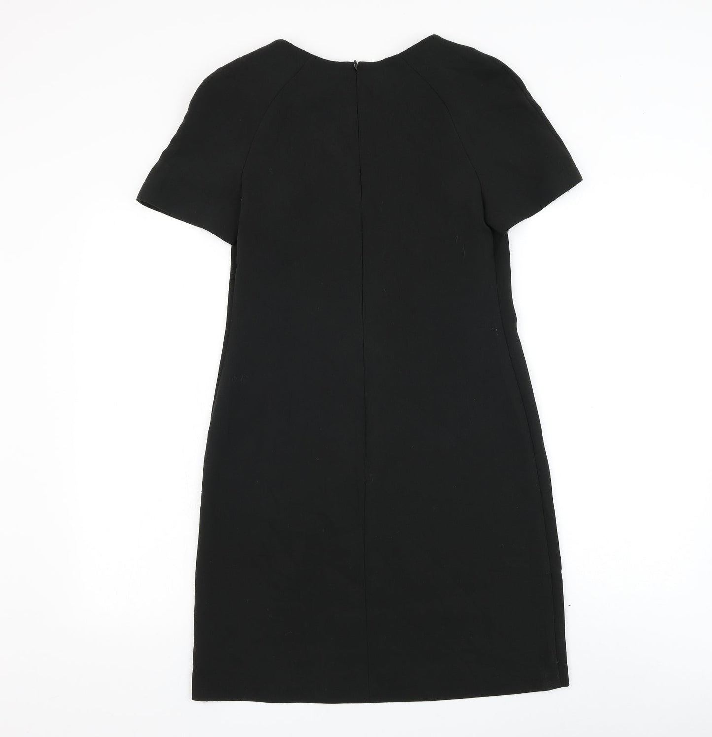 Atmosphere Womens Black Polyester Shift Size 8 Round Neck Zip